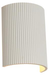 Lampada da parete scandinava beige ovale - Plaster