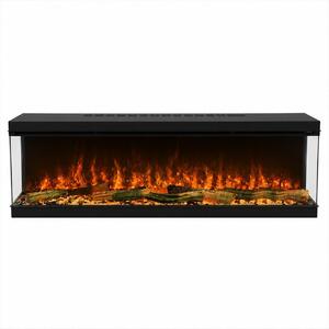 Divina Fire Camino Elettrico da Incasso a Parete 3 Lati L 130 LED RGB APP BELMONT130 - DFLED3S130