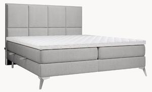 Letto boxspring fatto a mano con contenitore Cube, H3