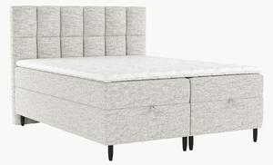 Letto boxspring fatto a mano con contenitore Attik, H3