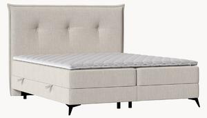 Letto boxspring fatto a mano con contenitore Menzzo, H2