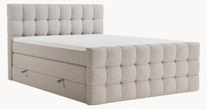 Letto boxspring fatto a mano con contenitore Serene, H4