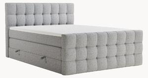 Letto boxspring fatto a mano con contenitore Serene, H4
