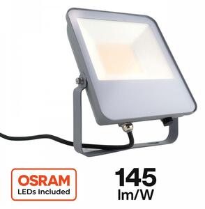 Proiettore LED 50W IP65 145lm/W - LED OSRAM Colore Bianco Caldo 3.000K