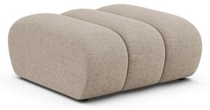 Poggiapiedi beige con rivestimento in ciniglia Lupine – Micadoni