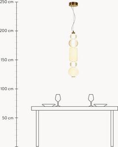Lampada a sospensione piccola a LED in vetro soffiato Collar