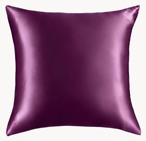 Federa in raso di seta di gelso 22 Momme 6A Premium Aubergine