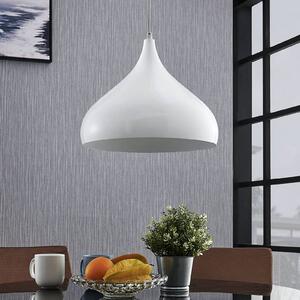 Lampada a sospensione Lindby Ritana, bianco, alluminio, Ø 31 cm