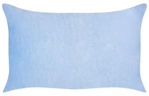 Set di 2 cuscini da lancio Cuscini decorativi in velluto a coste 47 x 27 cm Blu Beliani