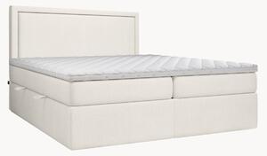 Letto boxspring fatto a mano con contenitore Rebecca, H2
