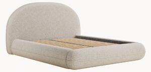 Letto imbottito in bouclé fatto a mano con contenitore Koji