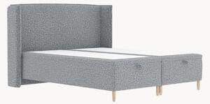 Letto imbottito in bouclé fatto a mano con contenitore Ritual