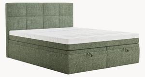Letto boxspring in ciniglia fatto a mano con contenitore Umage, H3