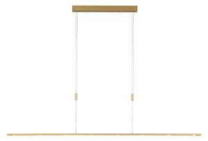 Lampada a sospensione Quitani, Tolu, dimmerabile, Dorato / Ottone, Soggiorno, Metallo, Moderno