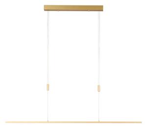Lampada a sospensione Quitani, Tolu, dimmerabile, Dorato / Ottone, Soggiorno, Metallo, Moderno