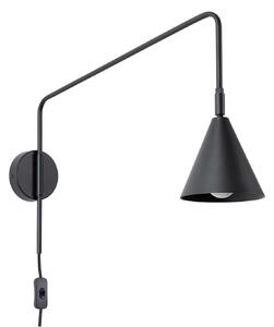 Applique da parete SOLLUX LIGHTING, LYS, Nero, Soggiorno, Metallo, Scandinavo