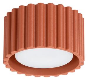 Plafoniera SOLLUX LIGHTING, RIBLA, dimmerabile, Marrone / Ruggine, Soggiorno, Alluminio