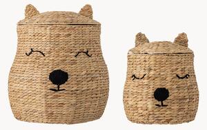 Set di 2 cestini portaoggetti per bambini in fibra naturale Berny