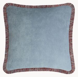 Cuscino decorativo in velluto fatto a mano Happy