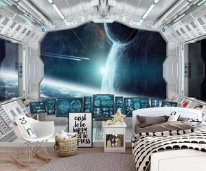 Carta da parati Vista spaziale, Carta da parati per Bambini, Carta da parati per Ragazzo, u30583 : Uwalls.it