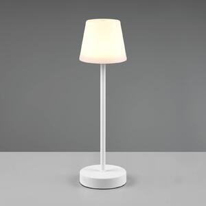 Reality Leuchten Lampada LED tavolo Martinez, dimmer e CCT, bianco