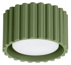 Plafoniera SOLLUX LIGHTING, RIBLA, dimmerabile, Verde, Soggiorno, Alluminio