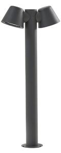 Lampade da esterno Lindby, Ileyna, dimmerabile, Grigio, Terrazza, Alluminio, Moderno