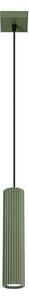 Lampada a sospensione SOLLUX LIGHTING, ALORA, dimmerabile, Verde, Soggiorno, Alluminio