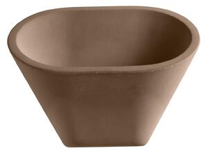 Applique da parete Foscarini, Aplomb R7s, dimmerabile, Marrone / Ruggine, Soggiorno, Cemento, Design