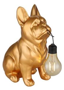 Globo 36333G - Lampada solare a LED 0,06W/3V IP44, a forma di cane dorato