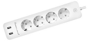 Homcloud EPS16A4 Ciabatta multipresa Smart 4 posti con cavo da 1,8m – 4 Prese Schuko + 2 USB WiFi