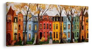 Quadro su tela – Incanto autunnale della città