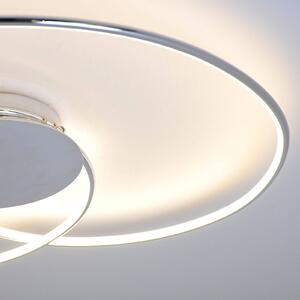 Lindby plafoniera a LED Joline, 74 cm, colore cromo, metallo