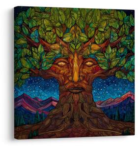 Quadro su tela – Albero della vita sotto le stelle