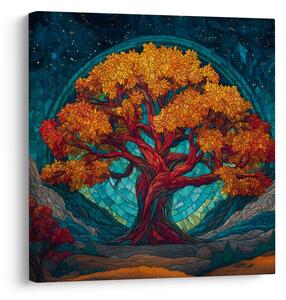Quadro su tela – Albero della vita sotto le stelle