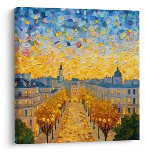 Quadro su tela – Cielo splendente sopra la città
