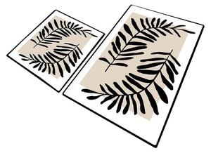 Set di tappetini per il bagno beige 2 pz 60x100 cm Casting – Foutastic
