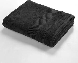 Asciugamano tipo terry nero in cotone 90x150 cm Tendresse – douceur d'intérieur