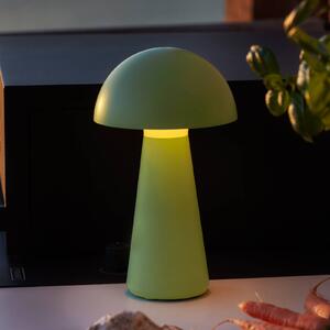 Sirius Lampada LED da tavolo ricaricabile Sam, verde, plastica, H 28 cm, IP54 dimmerabile, Verde, Plastica, Scandinavo