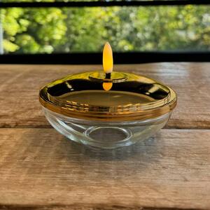 Sirius Lampada decorativa a LED Lia, color oro, batteria, vetro, plastica Lia, Ottone / Oro, Soggiorno / Sala da pranzo, Vetro