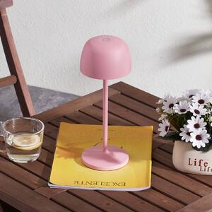 Lindby Arietty lampada LED da tavolo accu, rosa