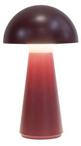 Sirius Lampada LED da tavolo ricaricabile Sam bordeaux, plastica, H 28 cm, IP54 Sam, dimmerabile, Rosso, Plastica, Scandinavo