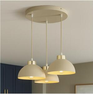 Brilagi - Lampadario a cavo MOON 3xE27/60W/230V beige/oro