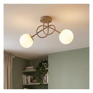 Brilagi - Lampadario a plafone MILO ECRU 2xE27/60W/230V beige/oro