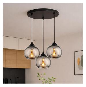 Brilagi - Lampadario sospeso su cavo DIOR 3xE27/60W/230V nero/grigio fumo