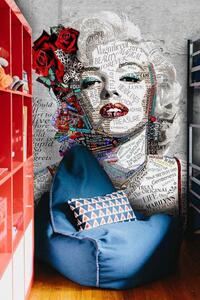 Carta da parati Ritratto astratto di Marilyn Monroe, Carta da parati Pop Art, u45698 : Uwalls.it