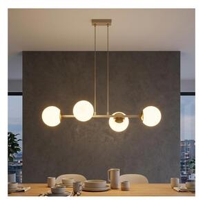 Brilagi - Lampadario a sospensione con cavo MILO ECRU 4xE27/60W/230V beige/oro