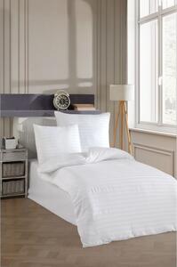 Biancheria da letto bianca in tessuto damascato per letto singolo 140x200 cm Water Yollu – Mijolnir