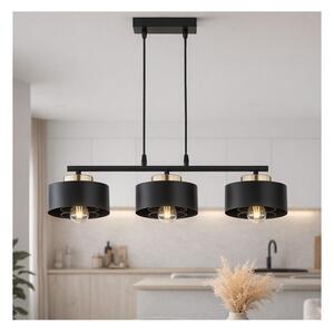 Brilagi - Lampadario a sospensione con cavo SPRING 3xE27/60W/230V nero/oro