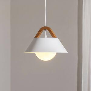 Lampada a sospensione Funda Luminex, dimmerabile, Bianco / Opale, Soggiorno / Sala da pranzo, Metallo, Moderno, Lampada a sospensione